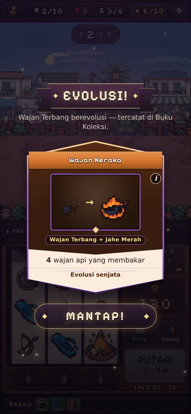 Senjata berevolusi menjadi Wajan Neraka