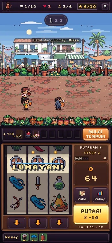Mesin slot menang LUMAYAN! sebelum tempur